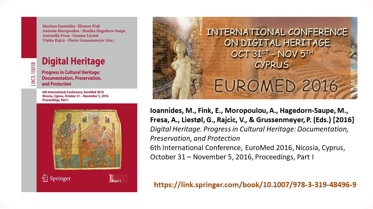 EuroMed 2016 proceedings volume 12